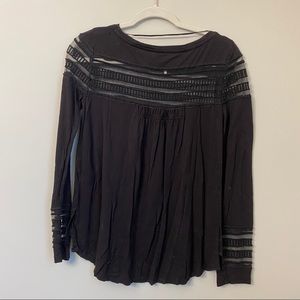 black long sleeve top women’s small